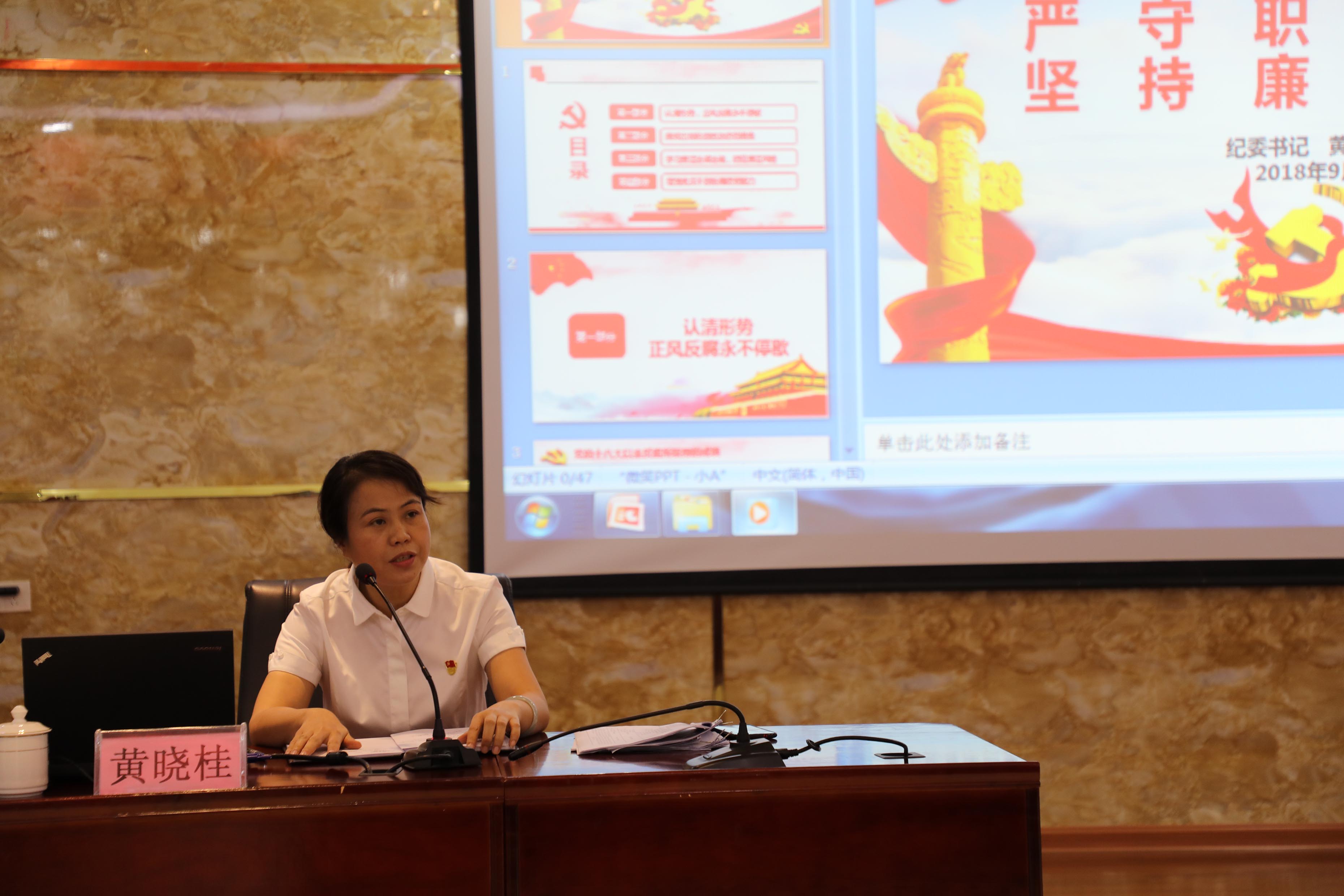 中国有限公司举办2018年廉洁警示教育专题党课